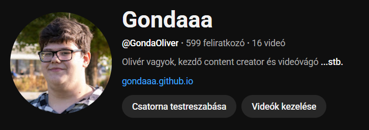 Kép a YouTube csatornámról
